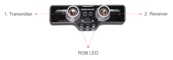 Weeemake RGB Ultrasonic Sensor
