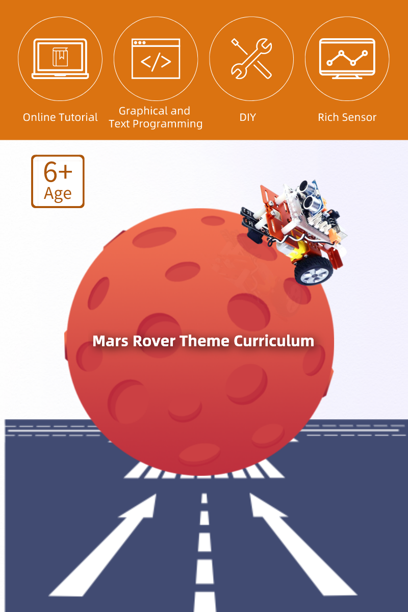 ชุดเรียนรู้ Arduino UNO Stem : Mars Rover Robot