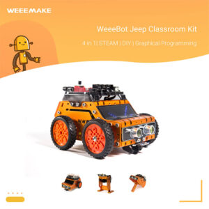 หุ่นยนต์ 4 In 1 WeeeBot Jeep STEM : Four-Wheel Robot Car