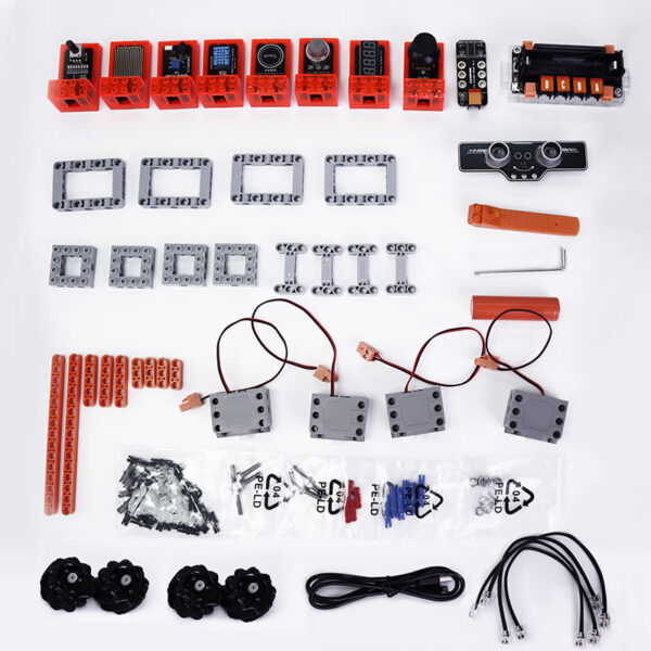 ชุดเรียนรู้ micro:bit / mPython : 4WD Mecanum Chassis - Image 3